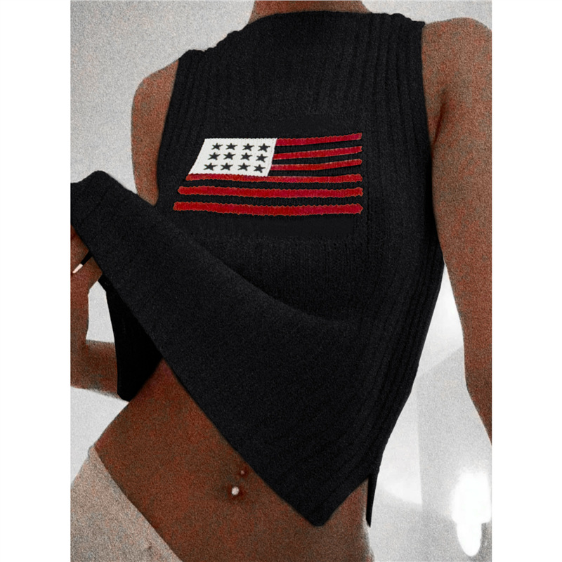 US Women Patriotic Flag Tank