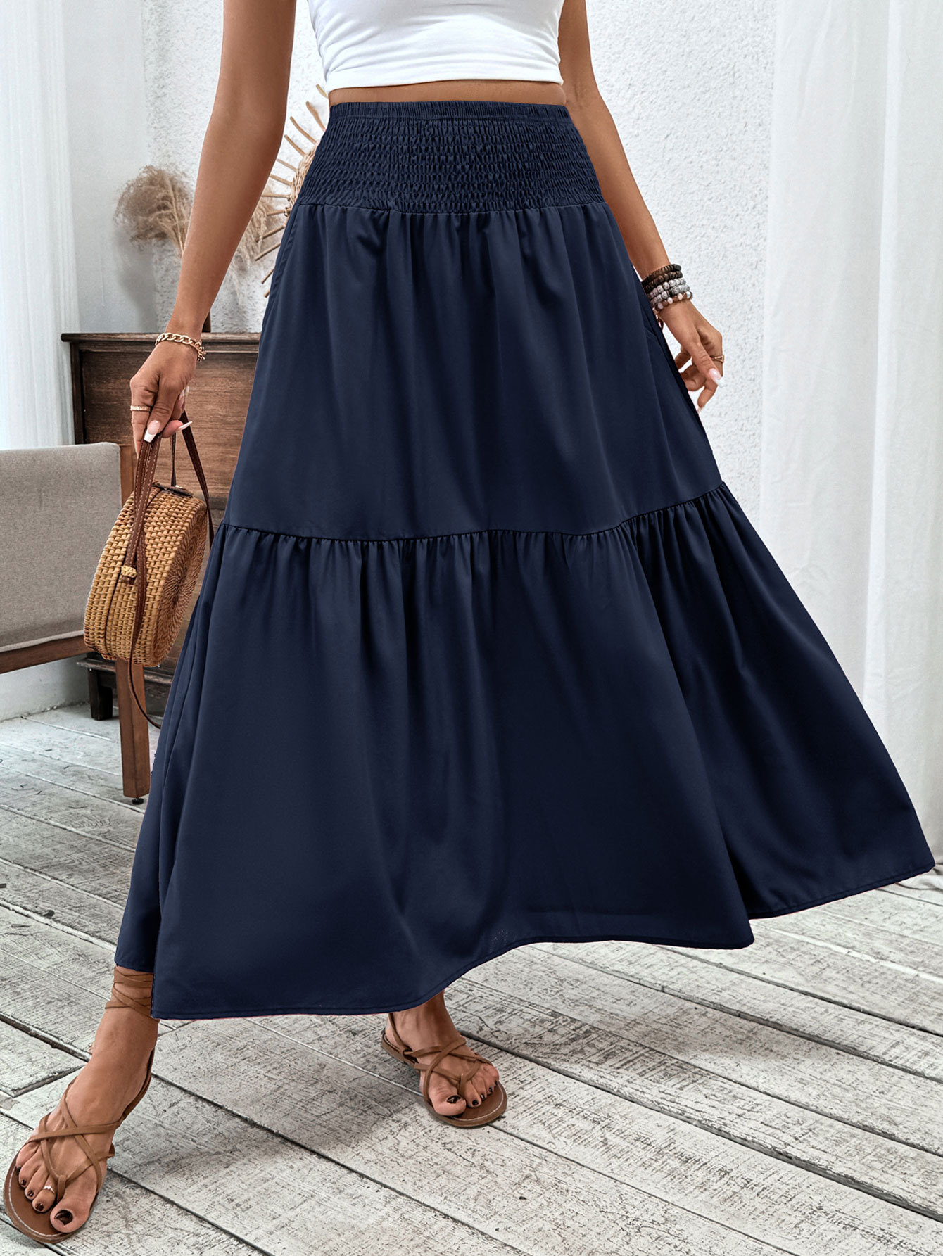 New Arrival: 50% Off Special Offer — Women's Retro-Chic Paneled Flared Midi Skirt