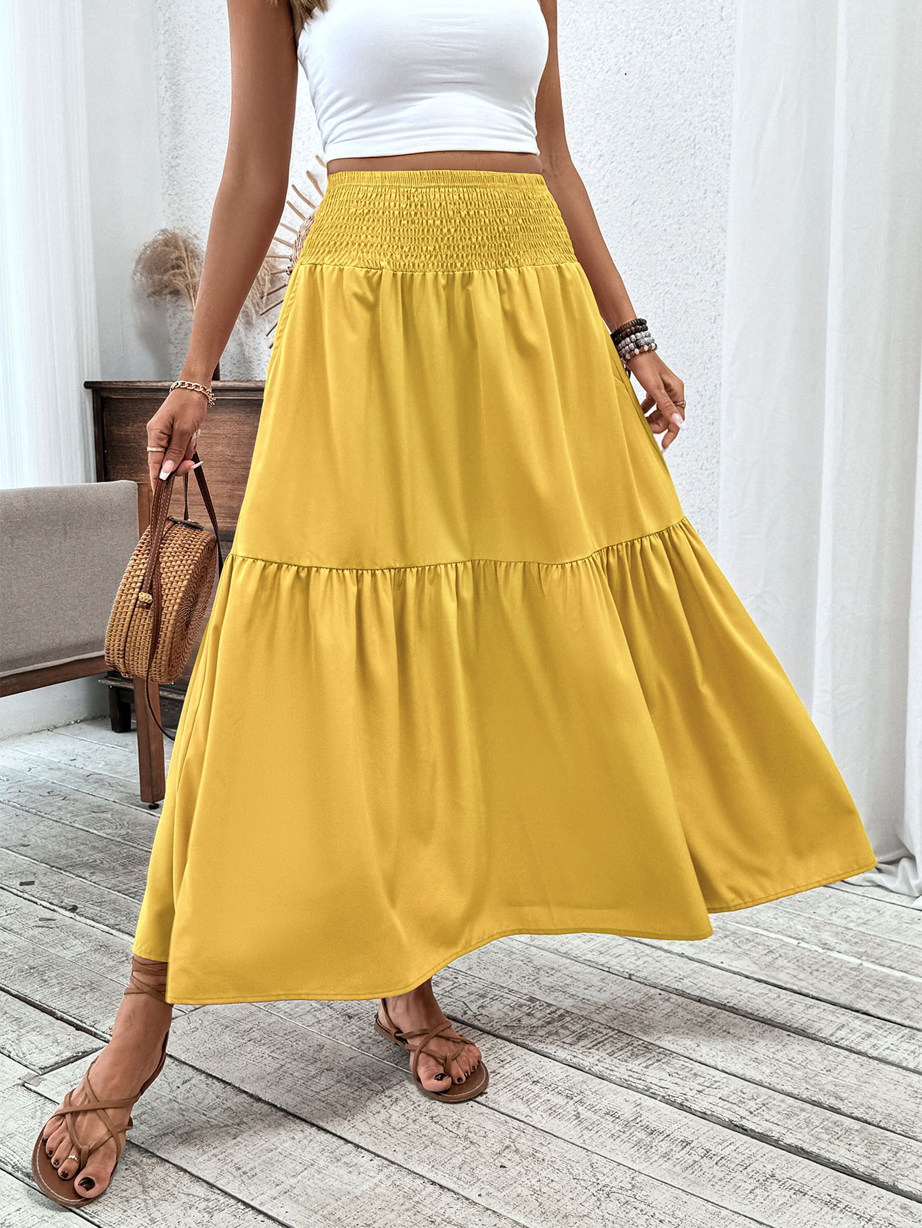 New Arrival: 50% Off Special Offer — Women's Retro-Chic Paneled Flared Midi Skirt