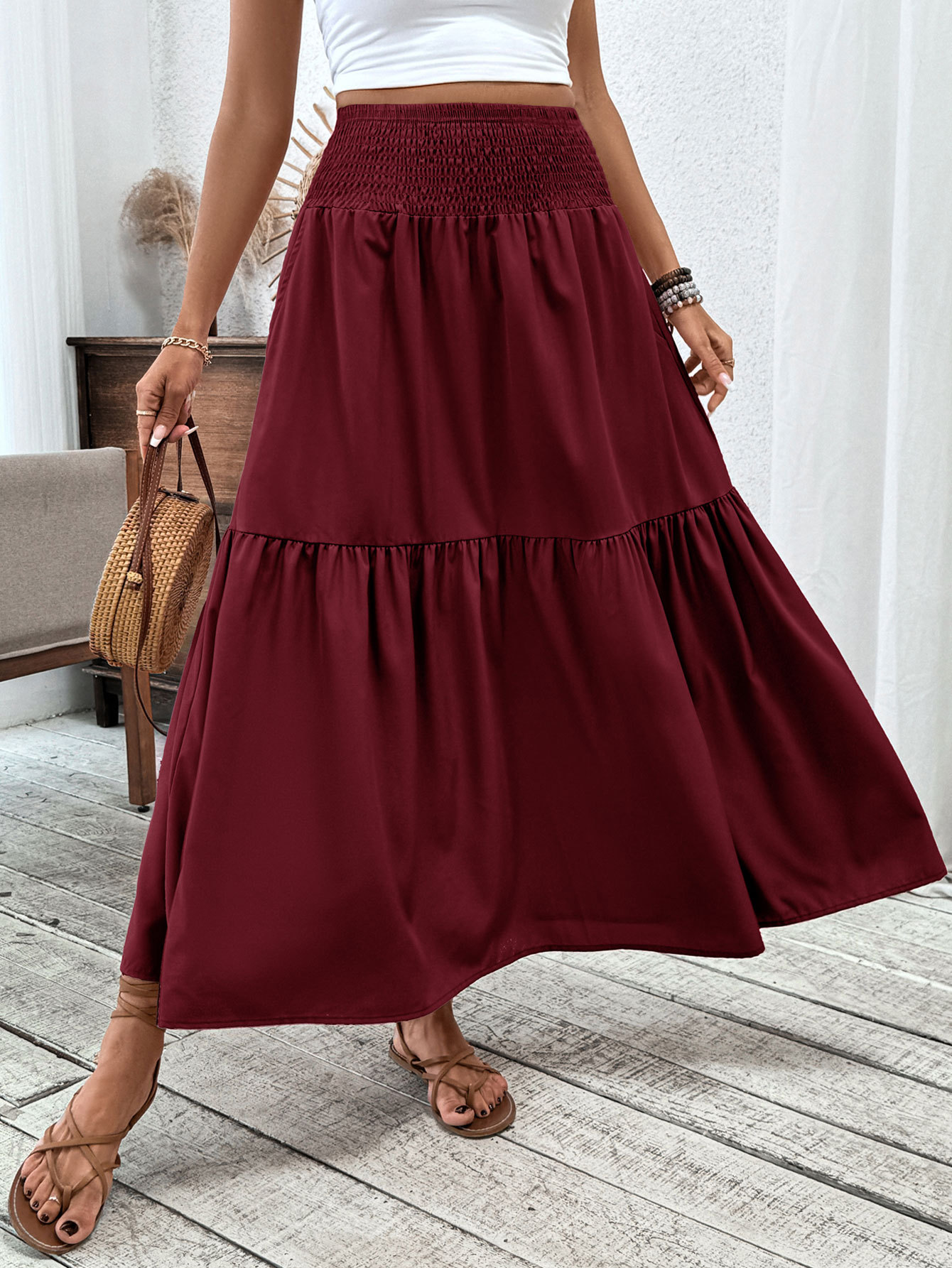 New Arrival: 50% Off Special Offer — Women's Retro-Chic Paneled Flared Midi Skirt