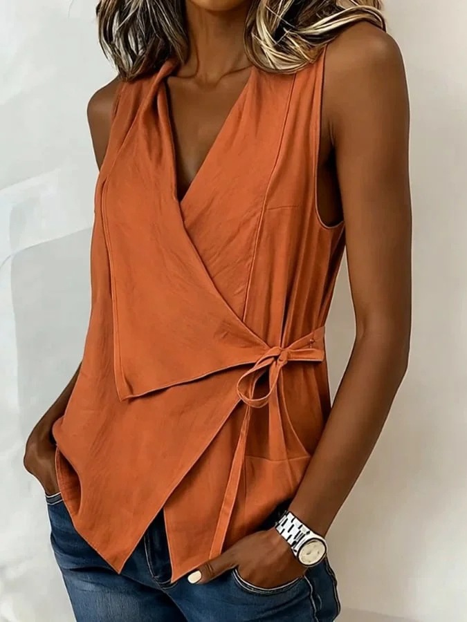 New Arrival: Women's Casual Solid-Color Short-Sleeve Top