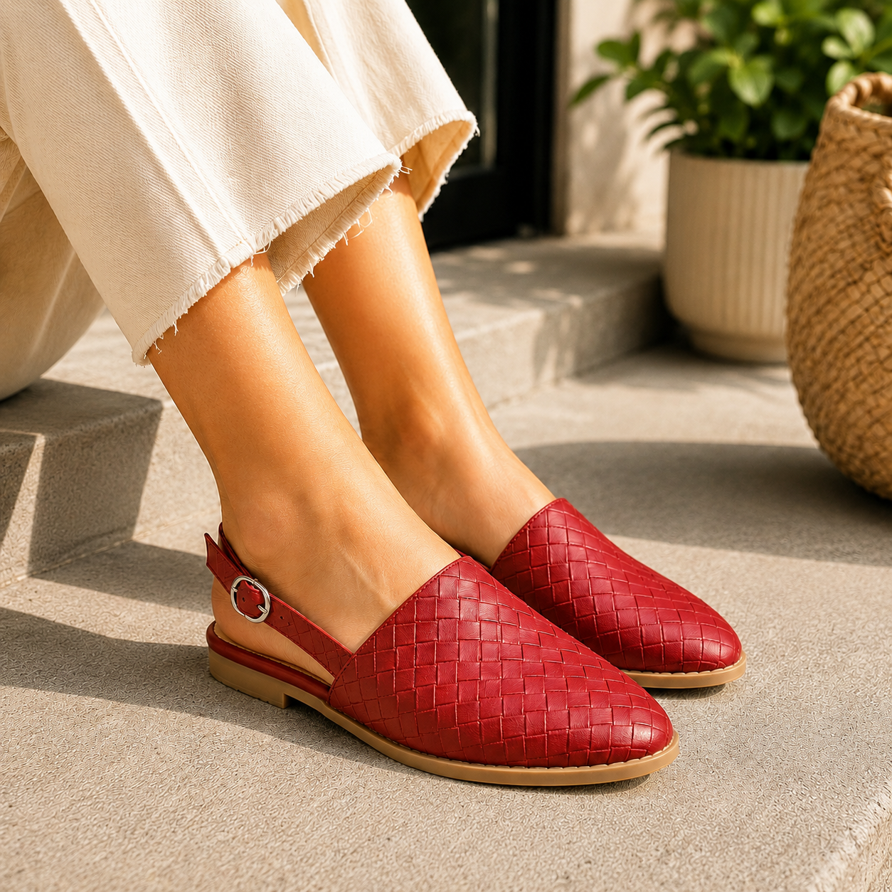 Simonetta – Comfortable Braided Sandals