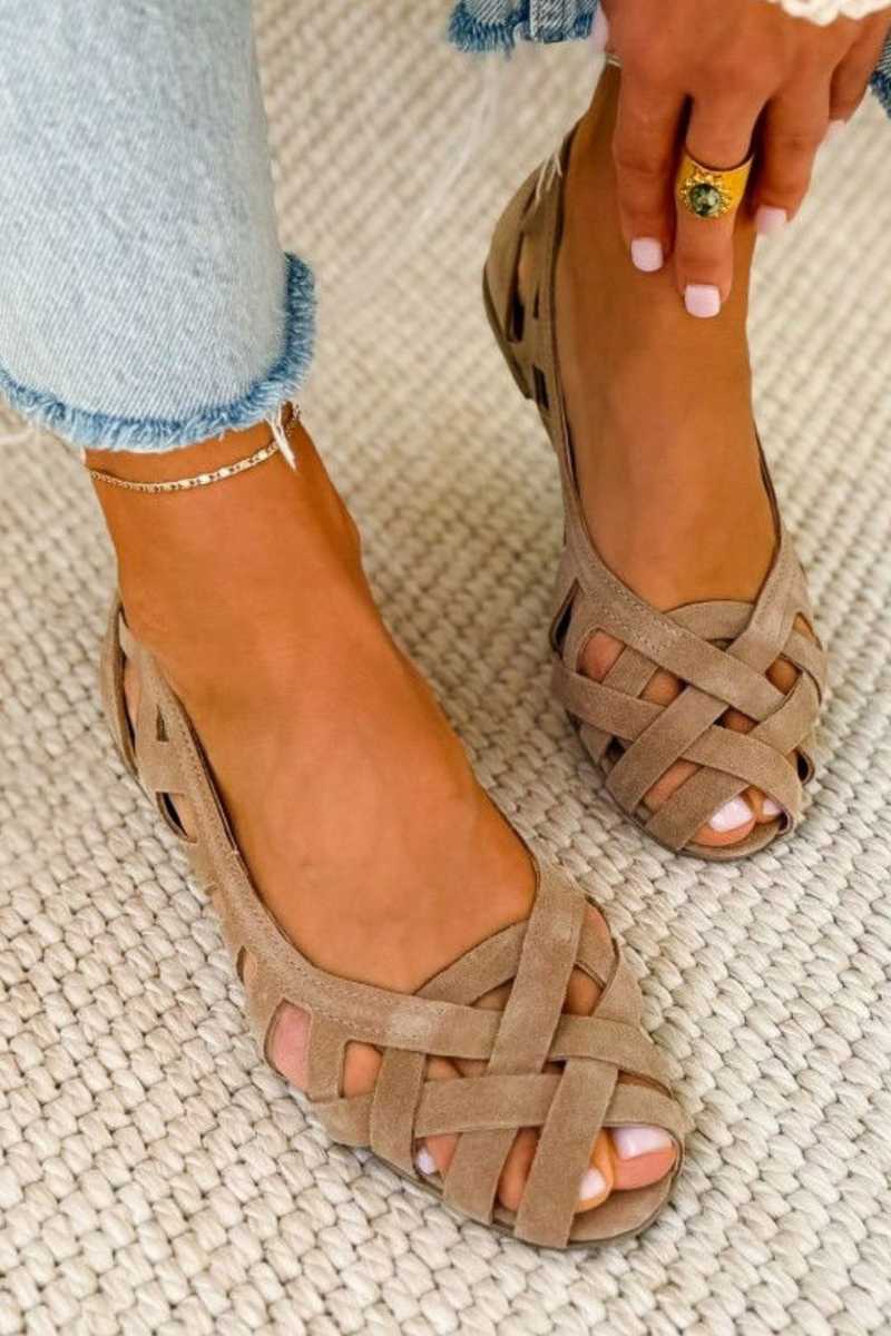 Sandalias Planas de Punta Abierta Cómodas y Frescas