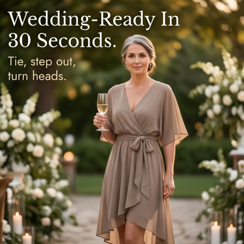 Mirabelle – Flowing V-Neck Midi Dress