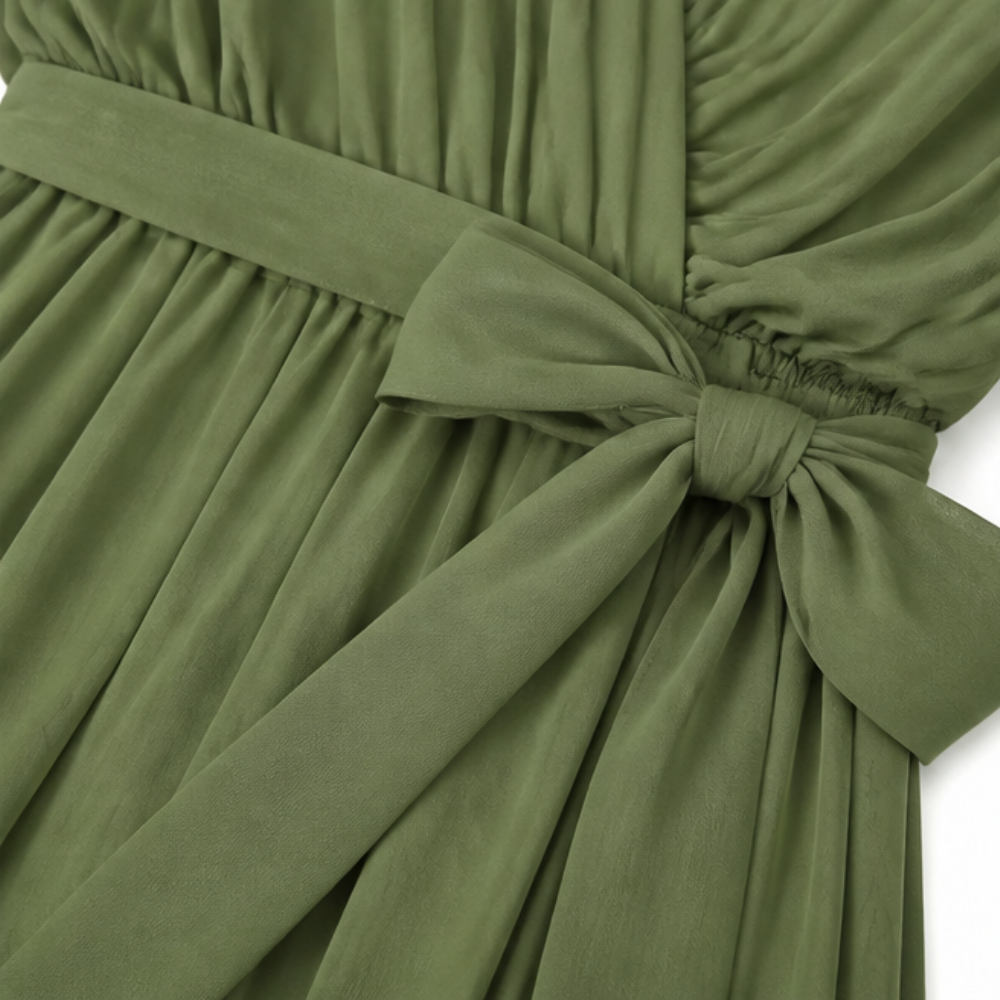 Mirabelle – Flowing V-Neck Midi Dress