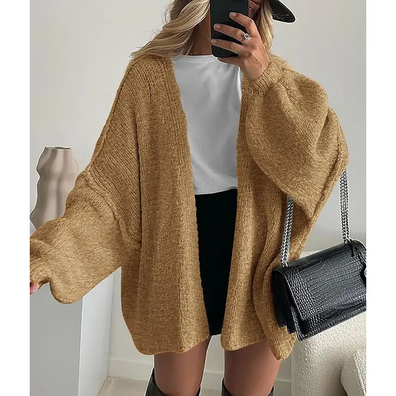 PrettyGarden Women's Oversized Cardigan Sweater - Lightweight Knit