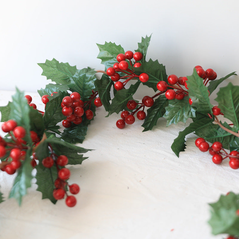 Bulk 70" Christmas Berry Rattan Garlands String 