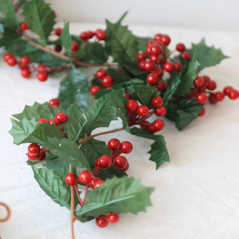 Bulk 70" Christmas Berry Rattan Garlands String 