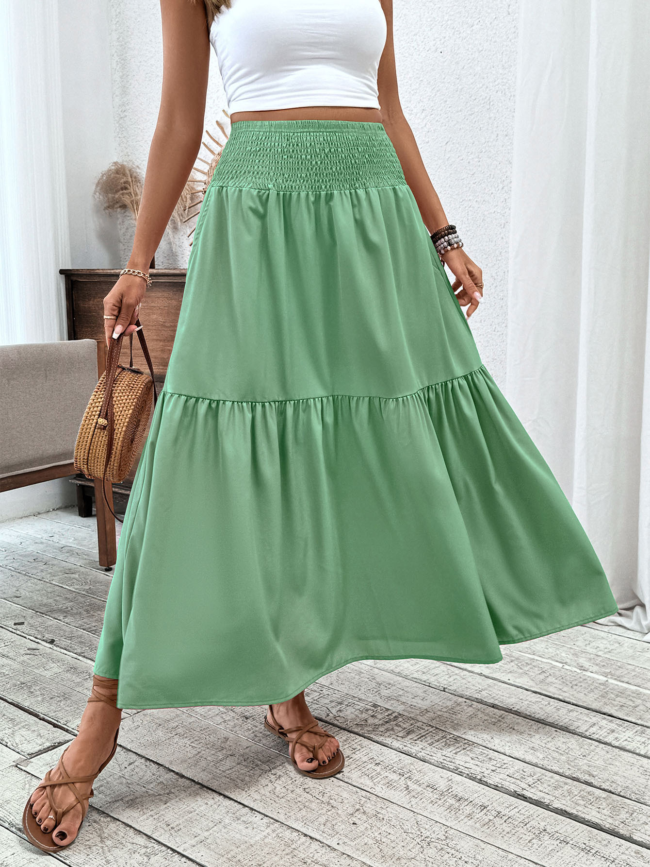 New Arrival: 50% Off Special Offer — Women's Retro-Chic Paneled Flared Midi Skirt
