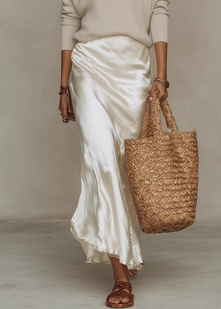OnelyOnea™| Elegant Satin Dress with Sweater