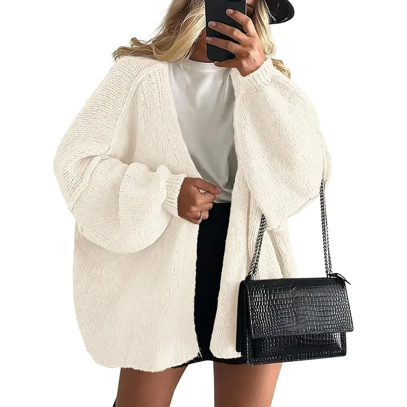 PrettyGarden Women's Oversized Cardigan Sweater - Lightweight Knit