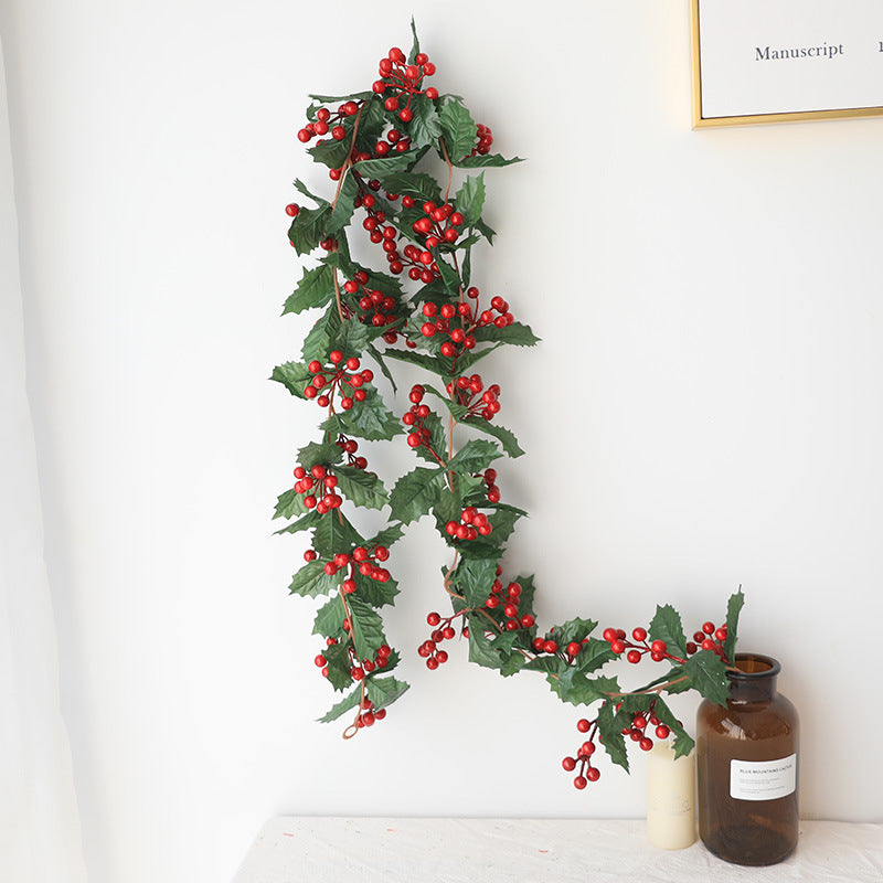 Bulk 70" Christmas Berry Rattan Garlands String 