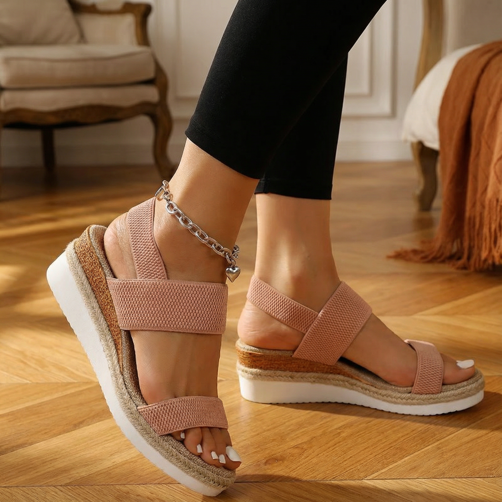 Monaco Sandals – Comfortable High Platform Open Toe Shoes for Women’s Summer Footwear