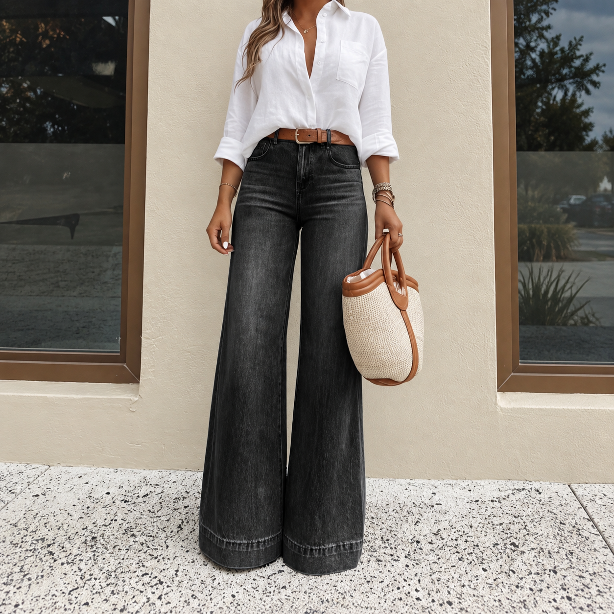 👖Bestseller - Women's Vintage High-Waisted Wide-Leg Jeans