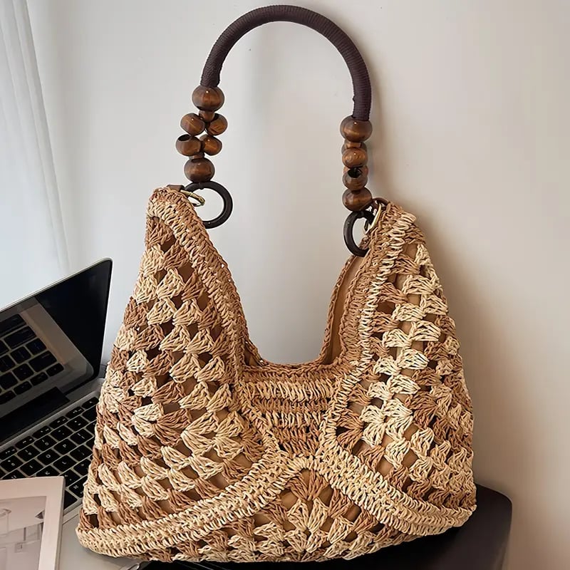🌴 Hand-Woven Straw Bag | Unique Artisanal Design