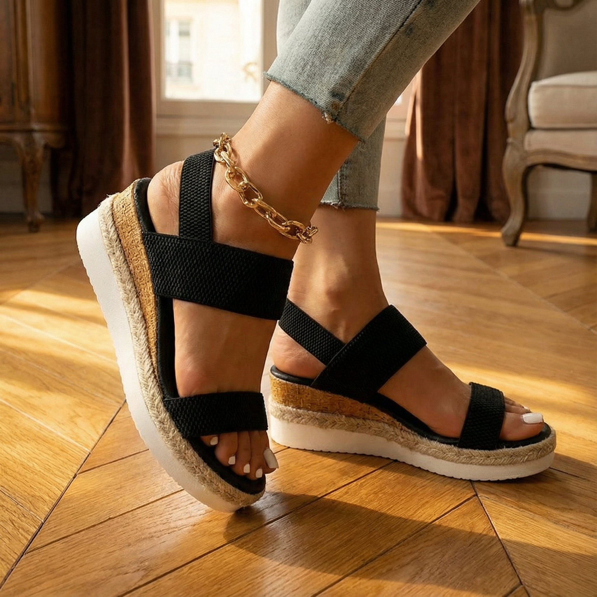 Monaco Sandals – Comfortable High Platform Open Toe Shoes for Women’s Summer Footwear