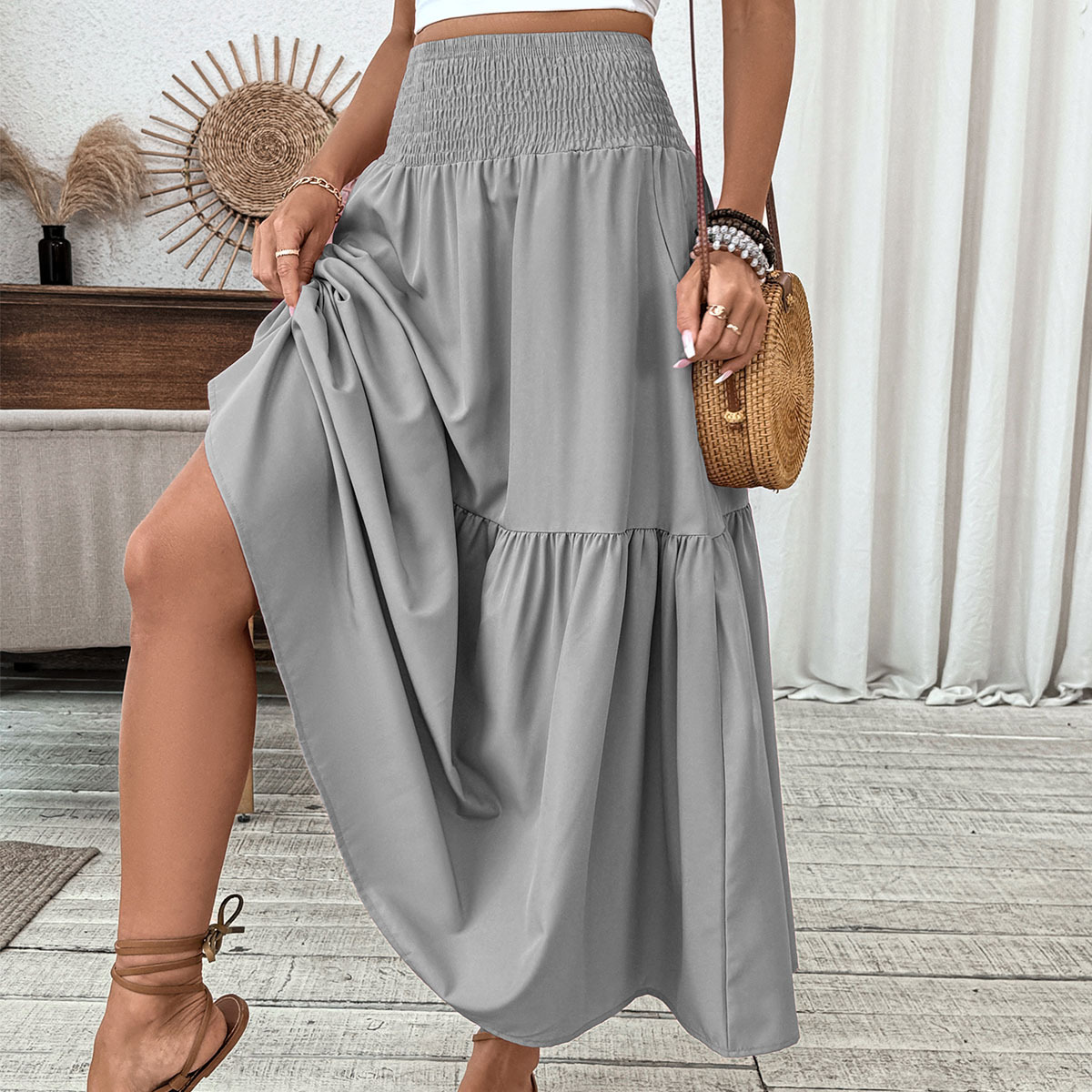 New Arrival: 50% Off Special Offer — Women's Retro-Chic Paneled Flared Midi Skirt
