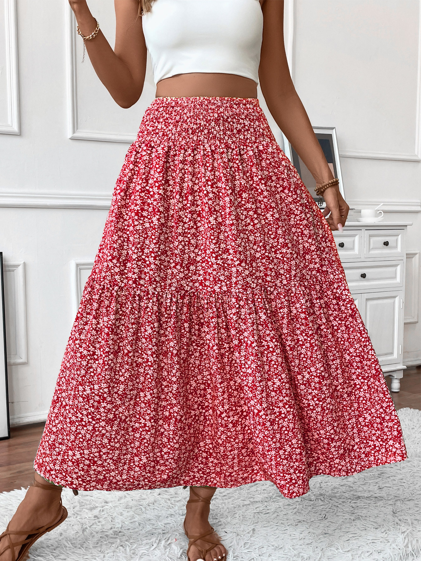 New Arrival: 50% Off Special Offer — Women's Retro-Chic Paneled Flared Midi Skirt