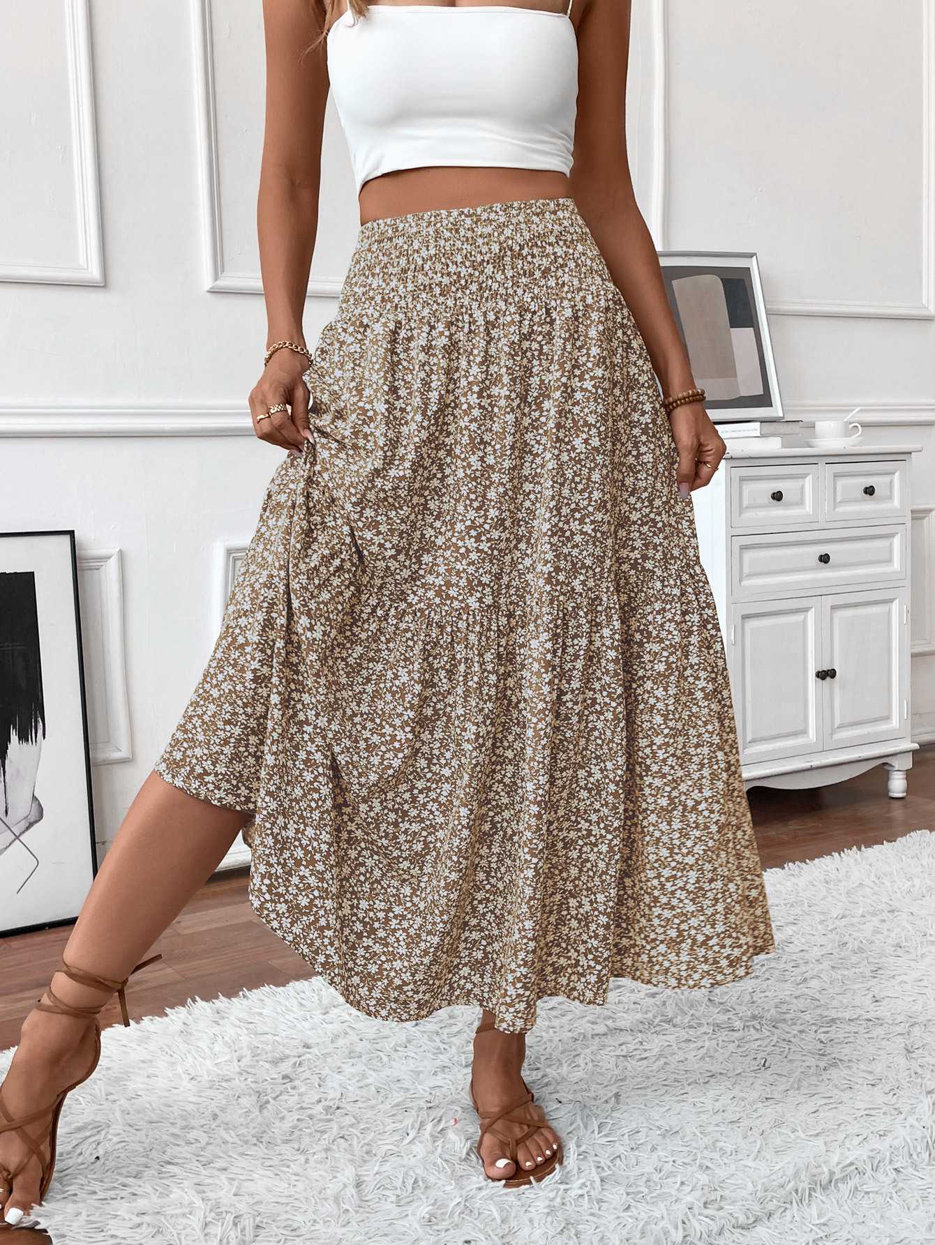 New Arrival: 50% Off Special Offer — Women's Retro-Chic Paneled Flared Midi Skirt