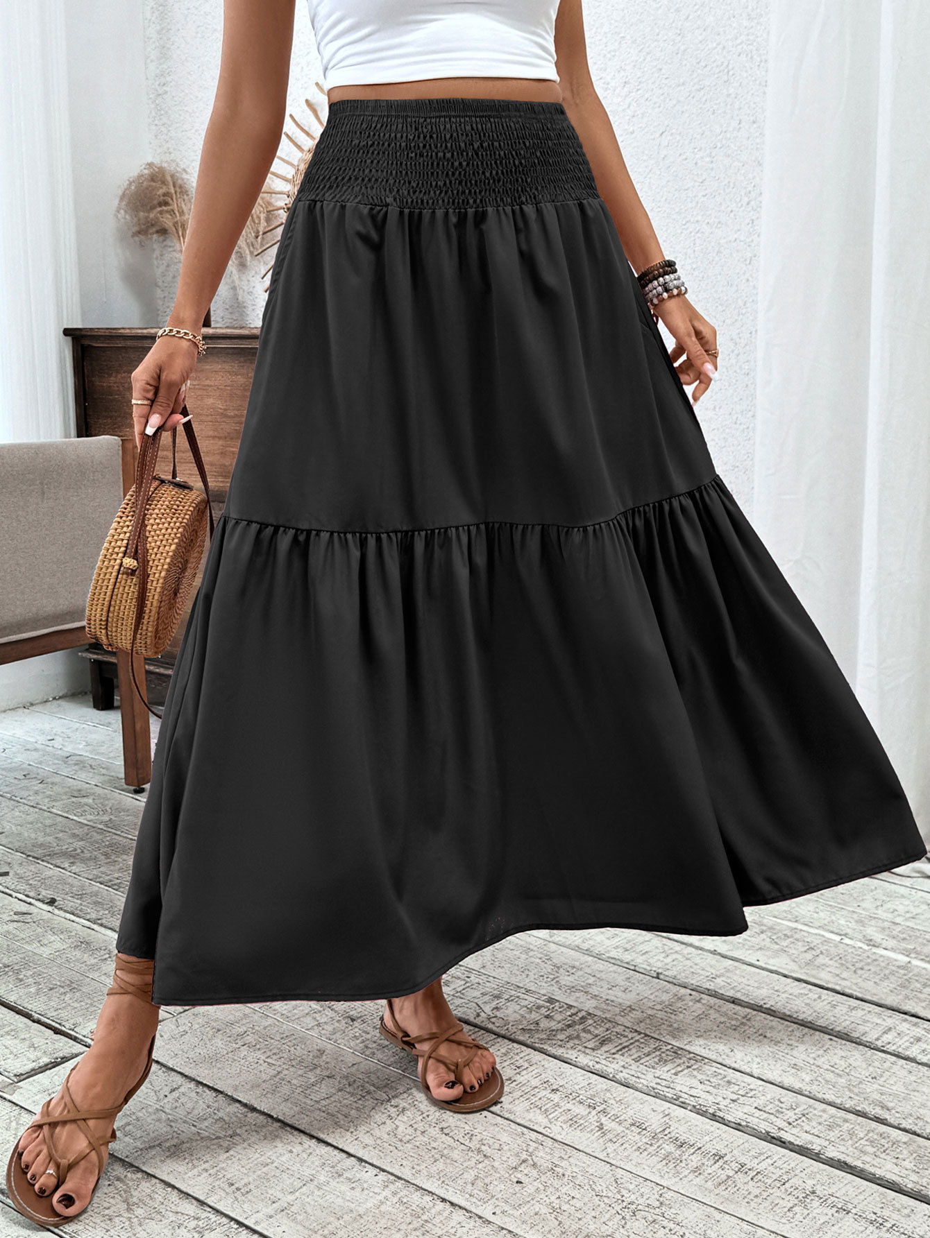 New Arrival: 50% Off Special Offer — Women's Retro-Chic Paneled Flared Midi Skirt