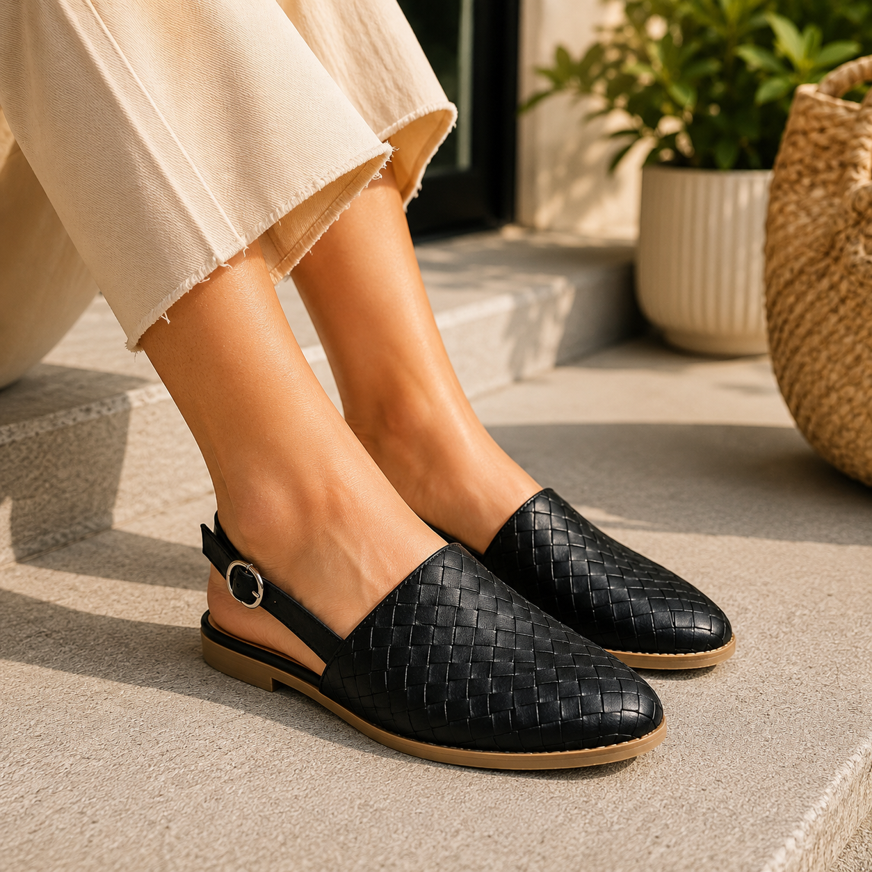 Simonetta – Comfortable Braided Sandals