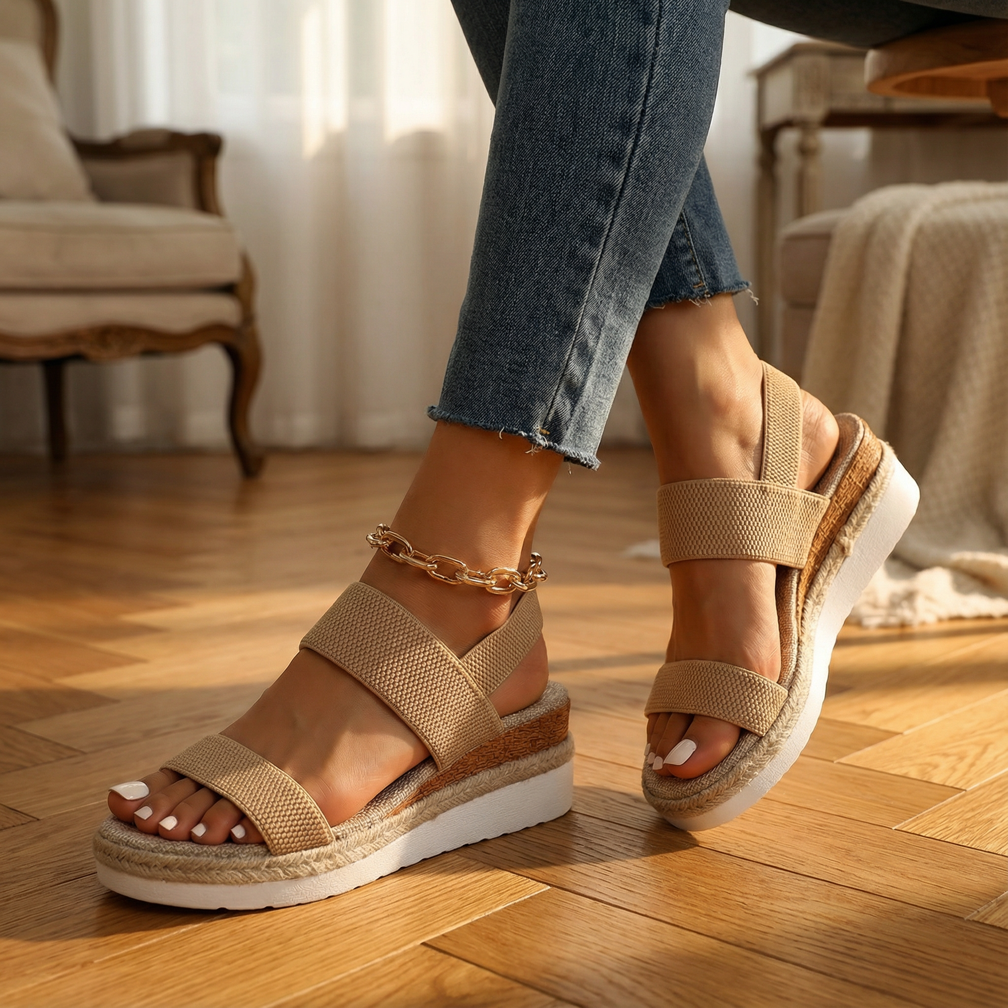 Monaco Sandals – Comfortable High Platform Open Toe Shoes for Women’s Summer Footwear