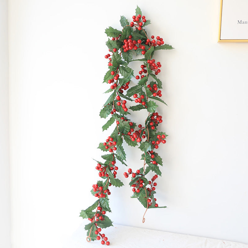 Bulk 70" Christmas Berry Rattan Garlands String 