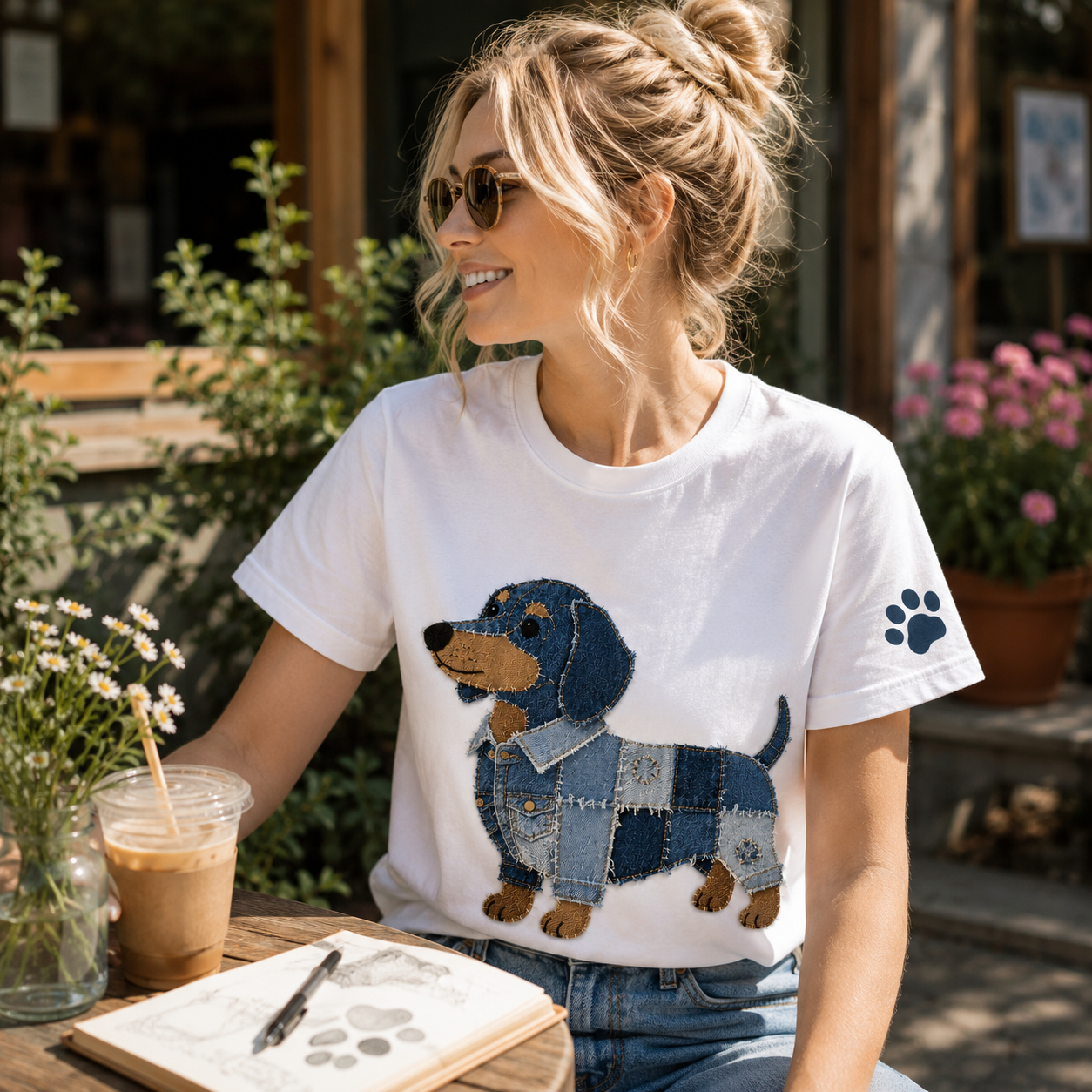 Person wearing the Lily rescue shirt