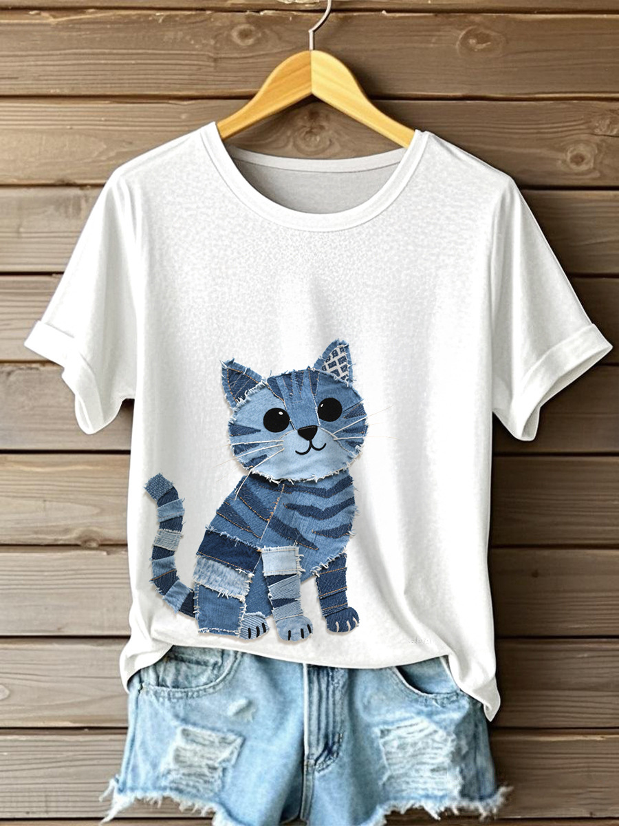 Women's dog lover crew neck t-shirt