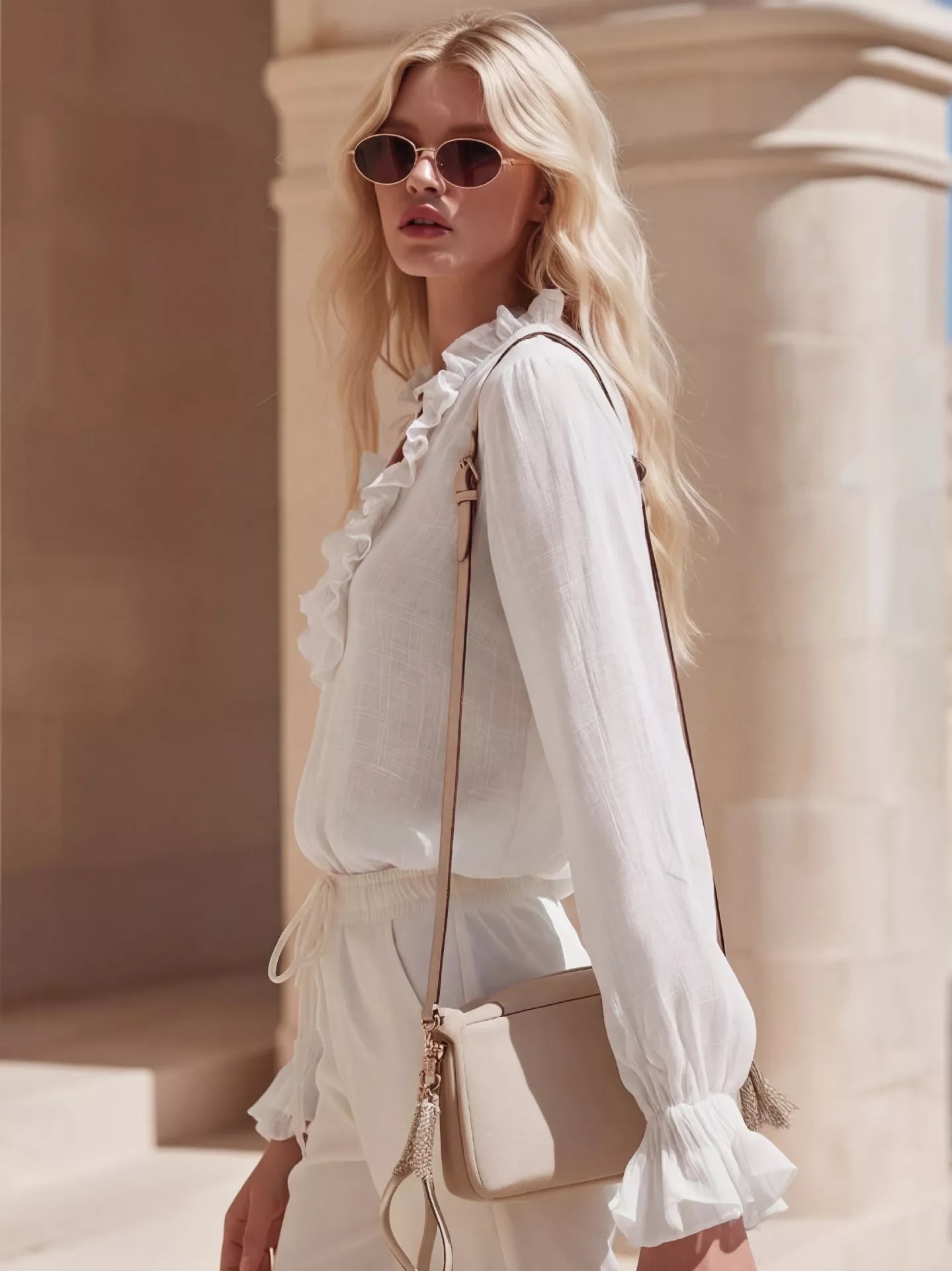 Ruffle Romance Blouse | Ruffle Blouse - Design 