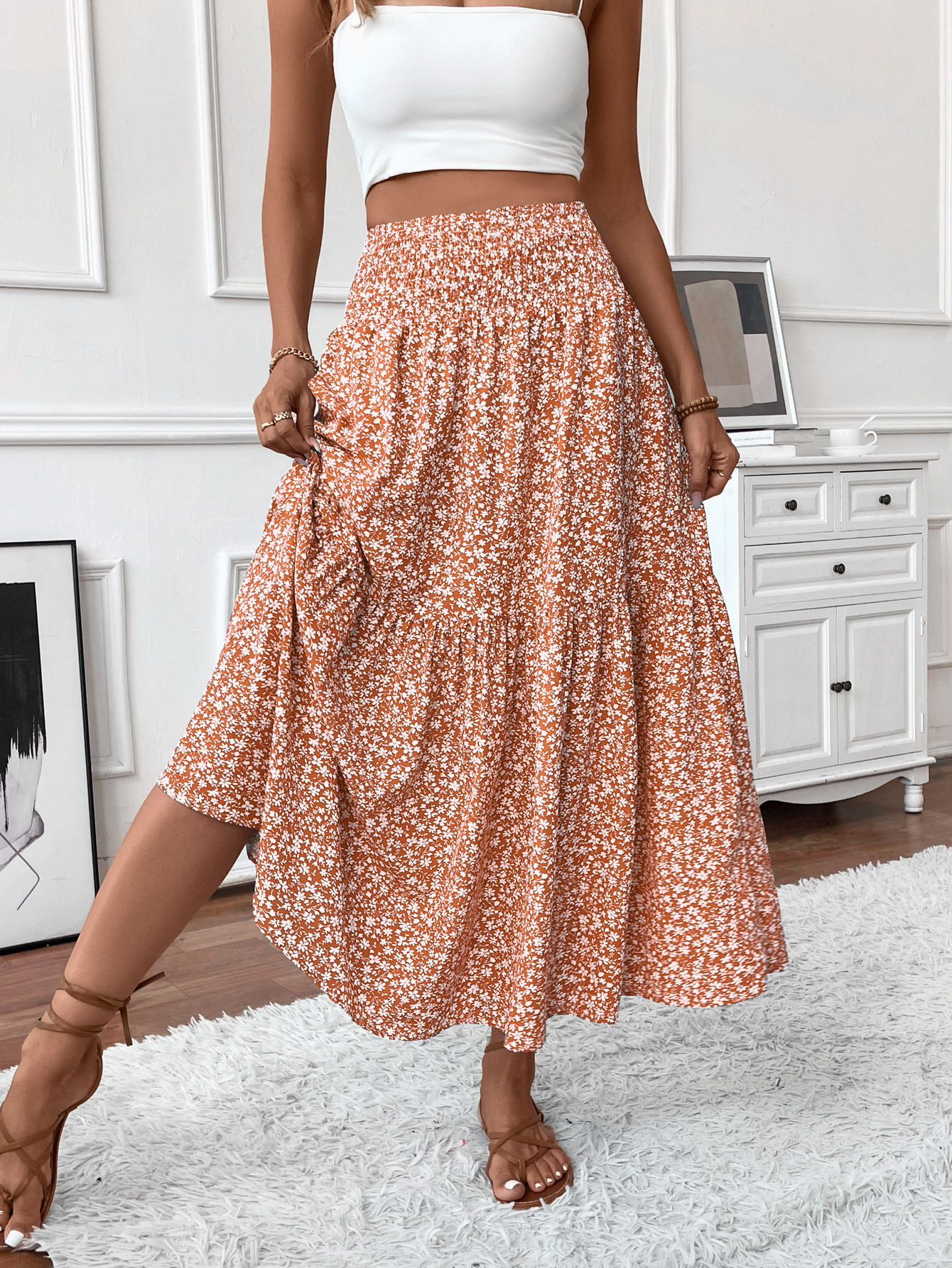 New Arrival: 50% Off Special Offer — Women's Retro-Chic Paneled Flared Midi Skirt