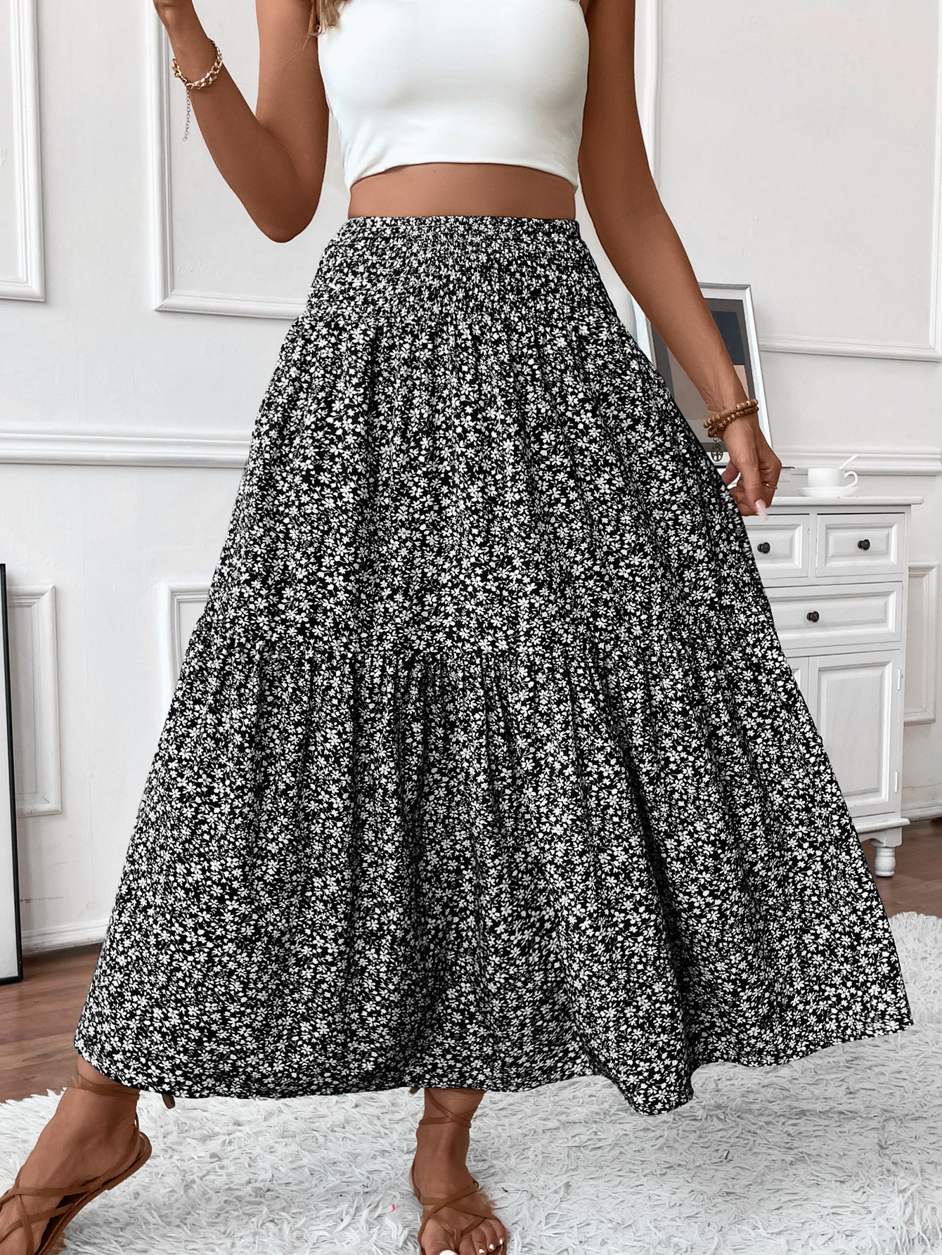 New Arrival: 50% Off Special Offer — Women's Retro-Chic Paneled Flared Midi Skirt