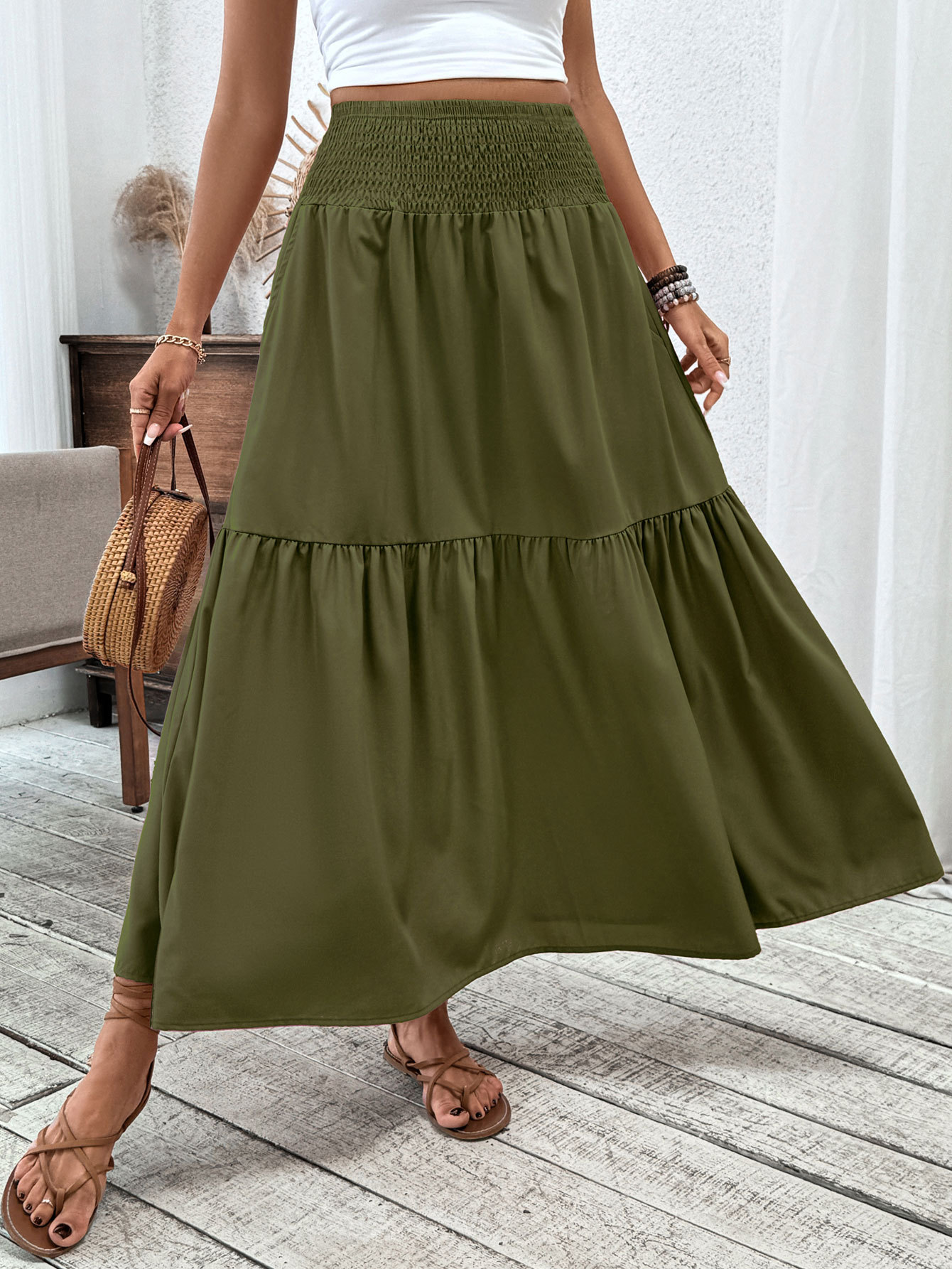 New Arrival: 50% Off Special Offer — Women's Retro-Chic Paneled Flared Midi Skirt