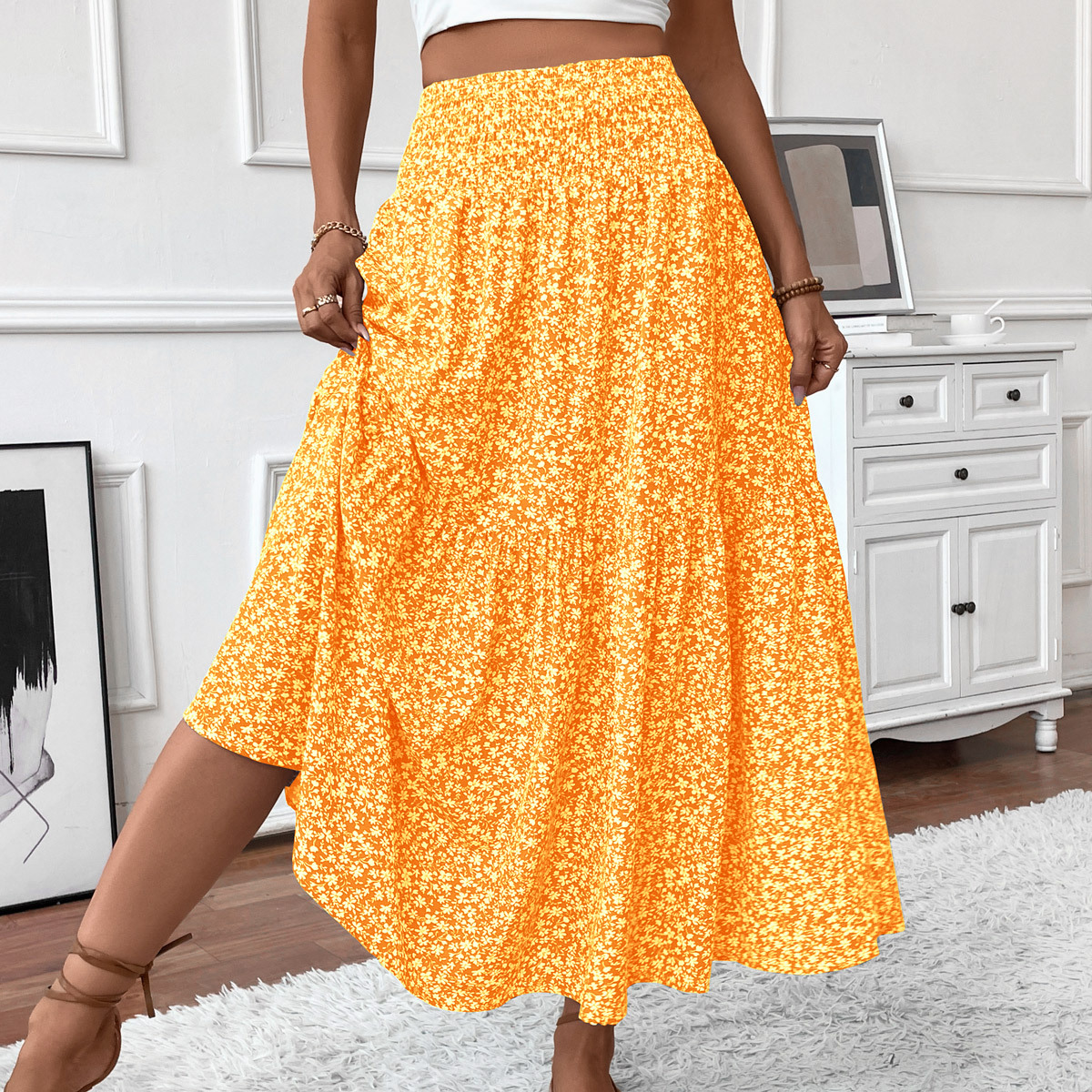 New Arrival: 50% Off Special Offer — Women's Retro-Chic Paneled Flared Midi Skirt