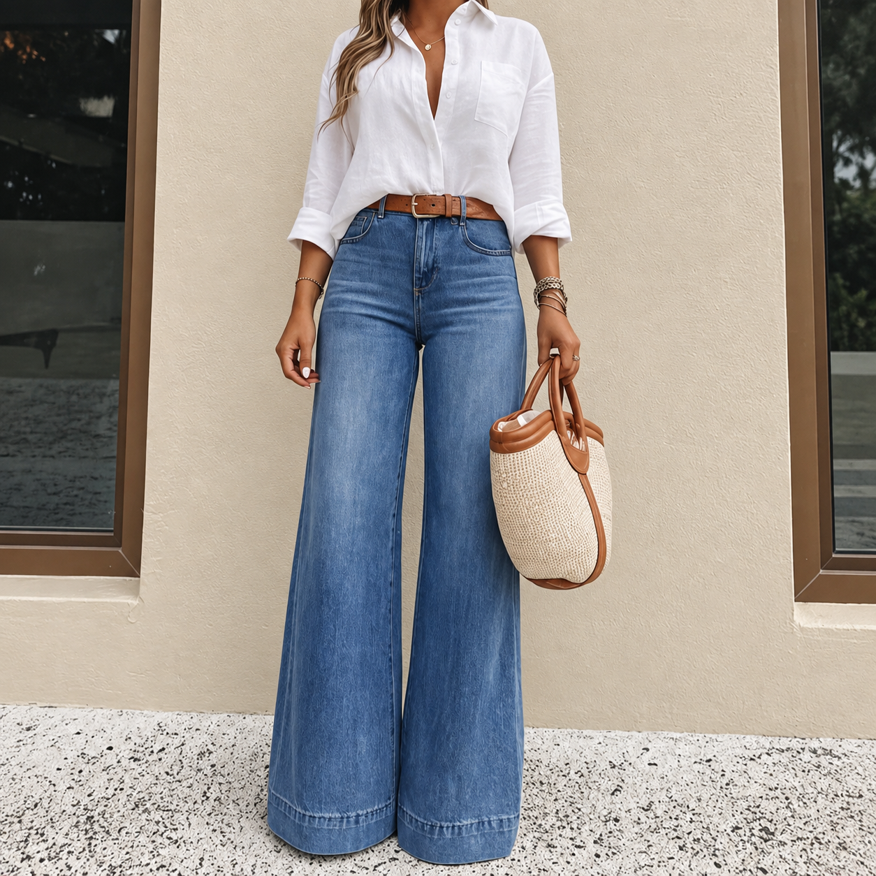 👖Bestseller - Women's Vintage High-Waisted Wide-Leg Jeans
