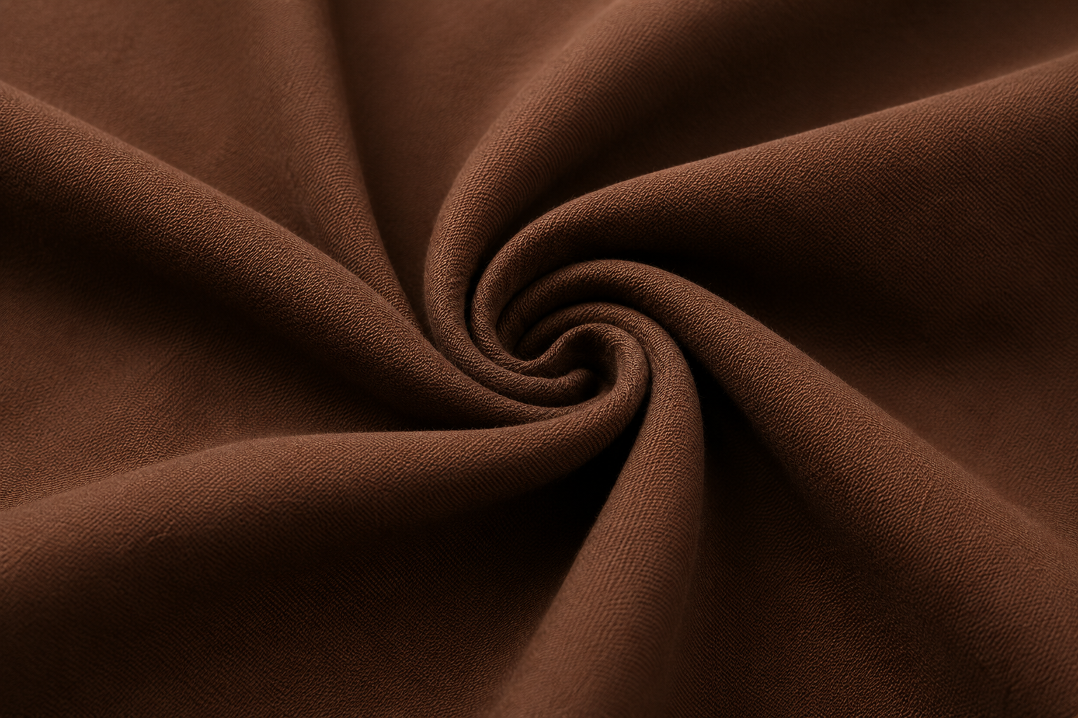 Close-up view of the soft brown dress fabric