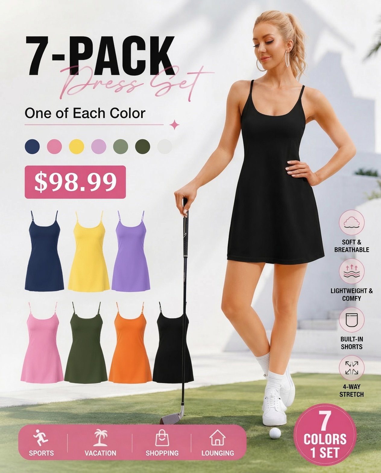 🔥Limited-Time Deal🔥  Active Dress|Women-friendly, with a repeat purchase rate of 78%.