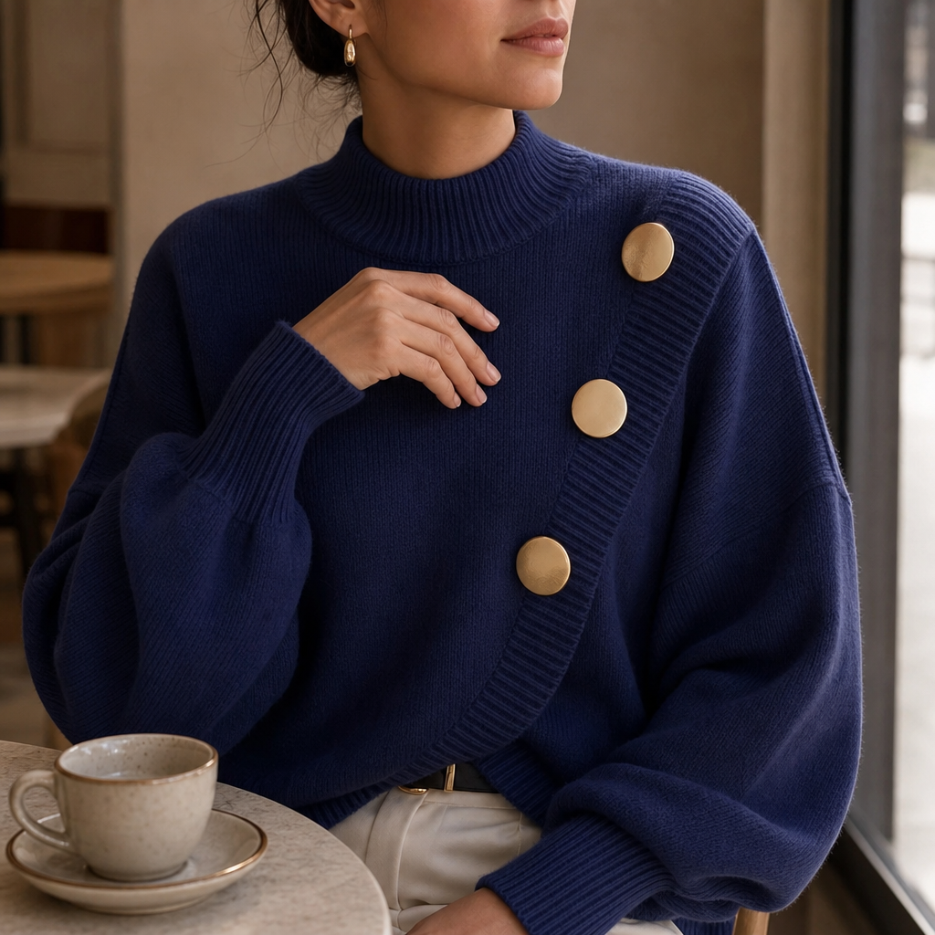 Gold button detail
