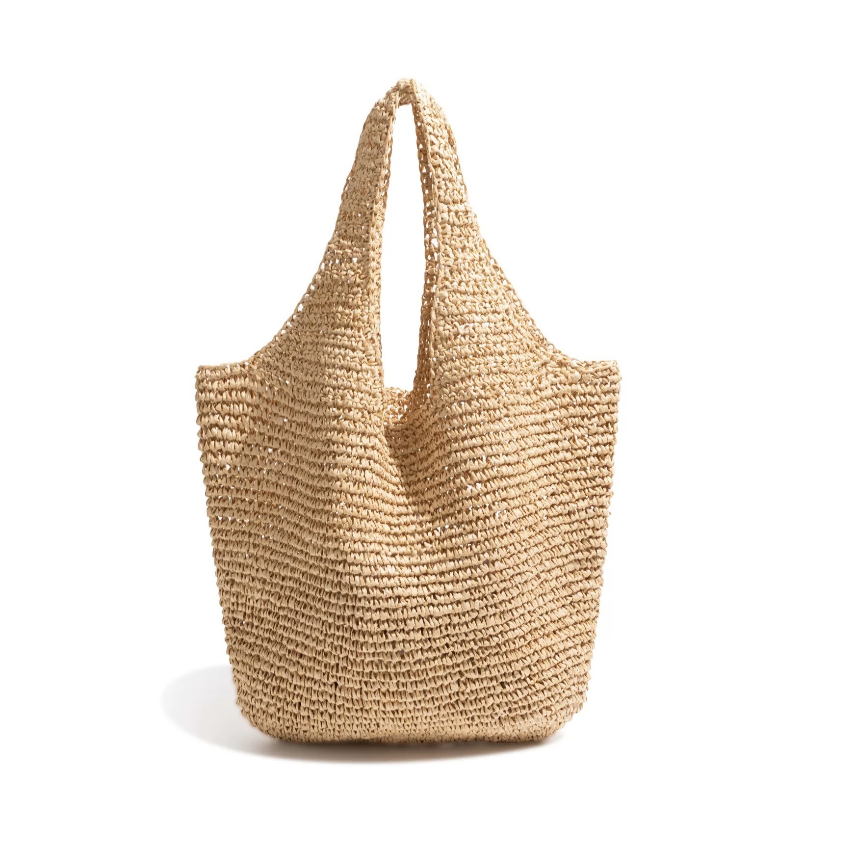 Premium-Style Straw Bag: New Hand-Woven, Large-Capacity Tote—Women's Shoulder Bag for Vacation & Beach