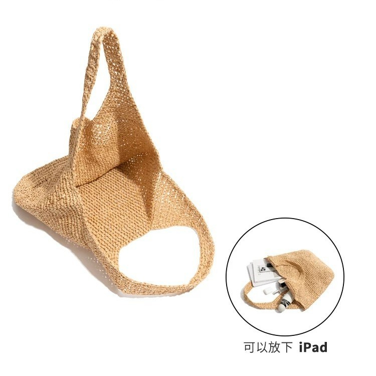 Premium-Style Straw Bag: New Hand-Woven, Large-Capacity Tote—Women's Shoulder Bag for Vacation & Beach