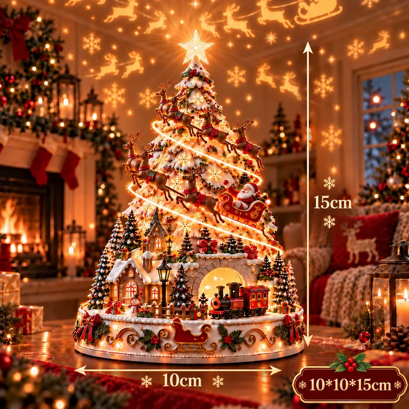 🎄Christmas Village Lightscape Tree，Light up Christmas.(buy 2 free shipping)