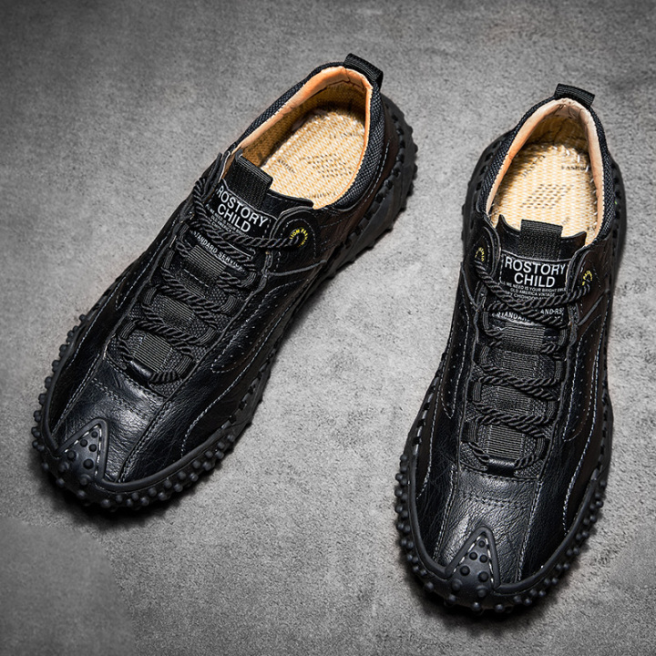 🔥 60% Off – Classic Leather Hiking Boots | Genuine leather, arch support, wide toe box, waterproof and slip-resistant