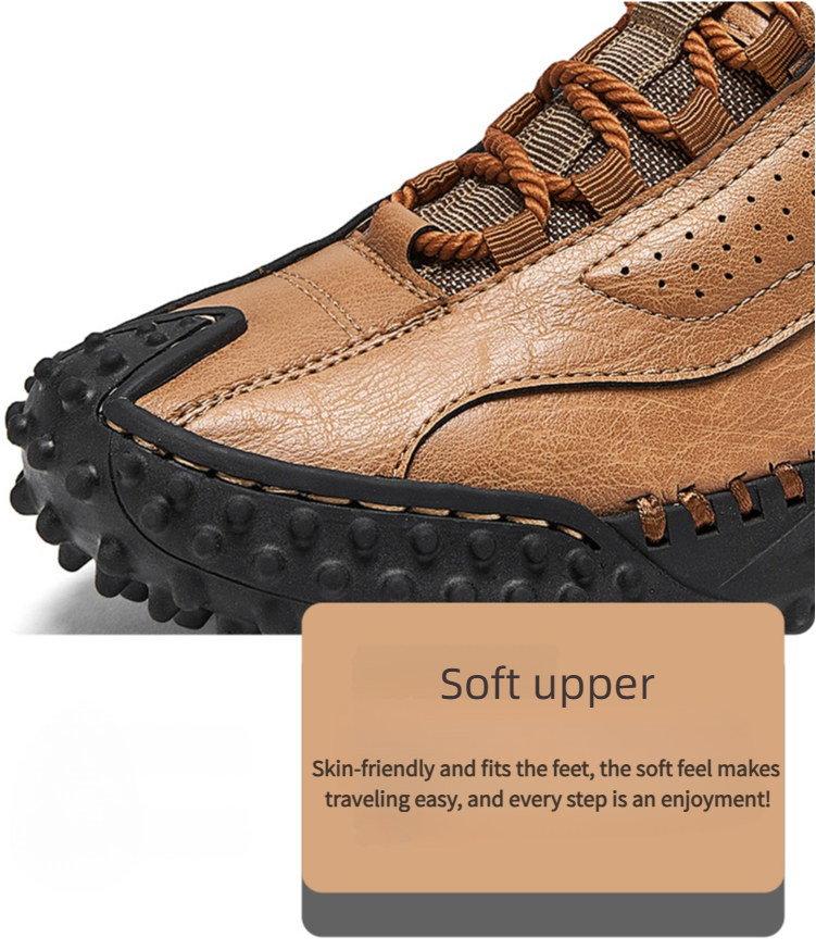 🔥 60% Off &ndash; Classic Leather Hiking Boots | Genuine leather, arch support, wide toe box, waterproof and slip-resistant