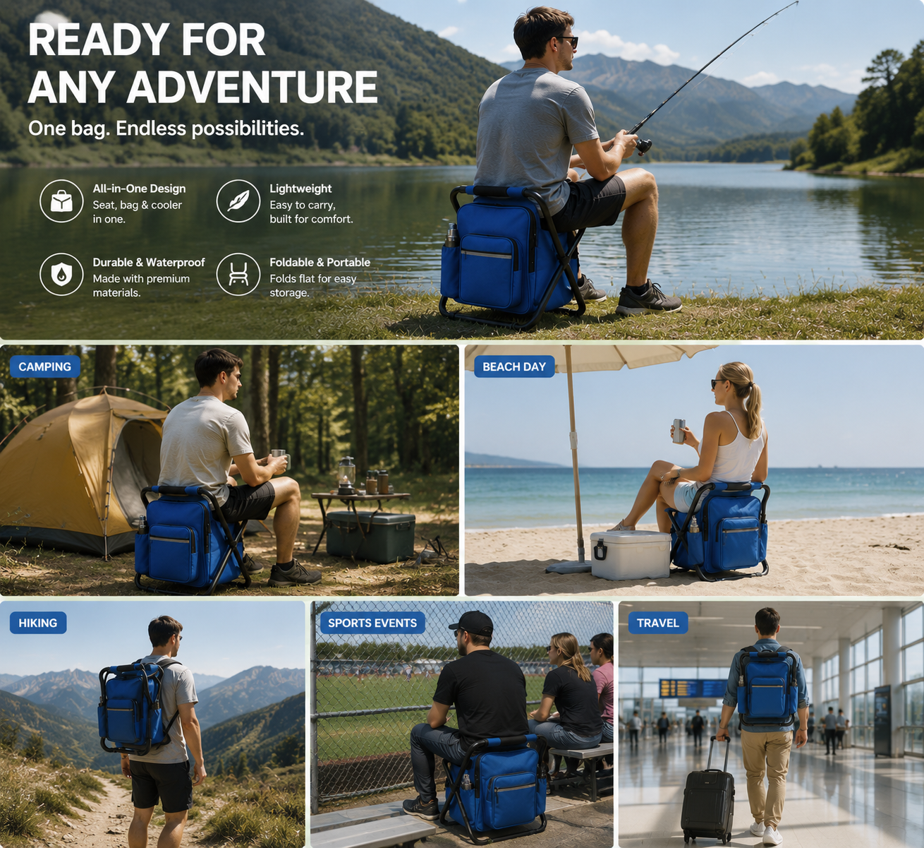 🔥Hot Selling Now！🔥Portable Refrigerated Backpack Chair