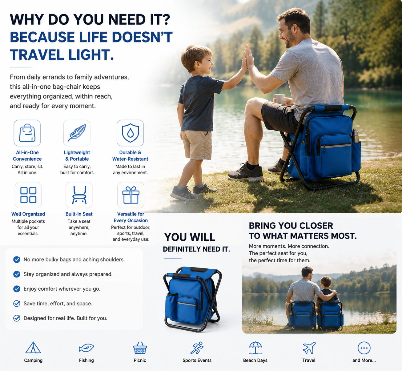🔥Hot Selling Now！🔥Portable Refrigerated Backpack Chair