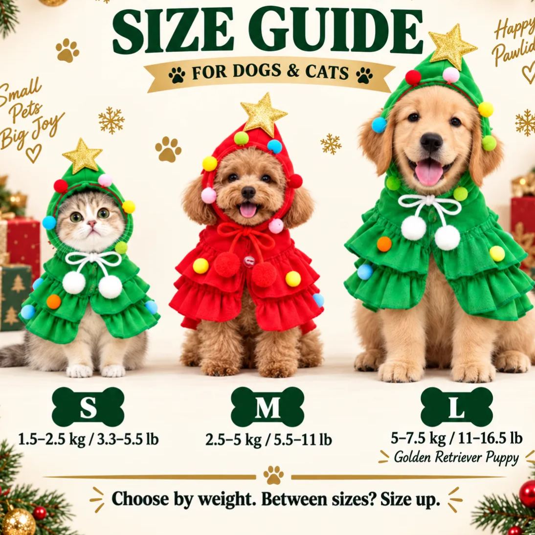 🎄 Turn Your Pet Into a Christmas Tree! 🐶 Funny Holiday Pet Outfit(buy2 free shipping)