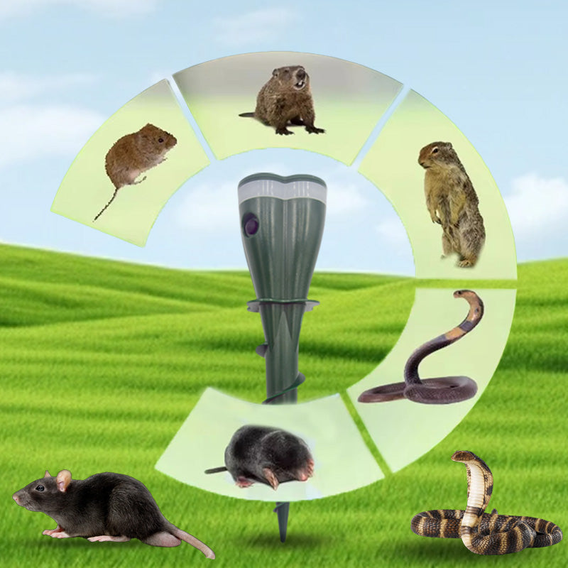 This season's sales offer a 50% discount 🌸Solar-powered waterproof spiral rodent repellent device