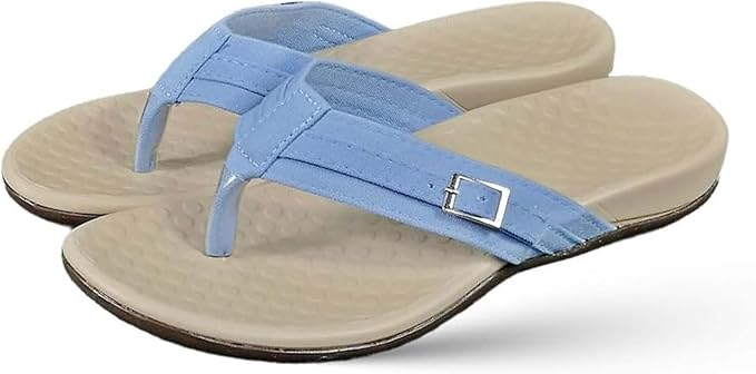 Orthopedic Summer Sandals — Soft-Sole, Massaging Wedge Slides with Arch Support