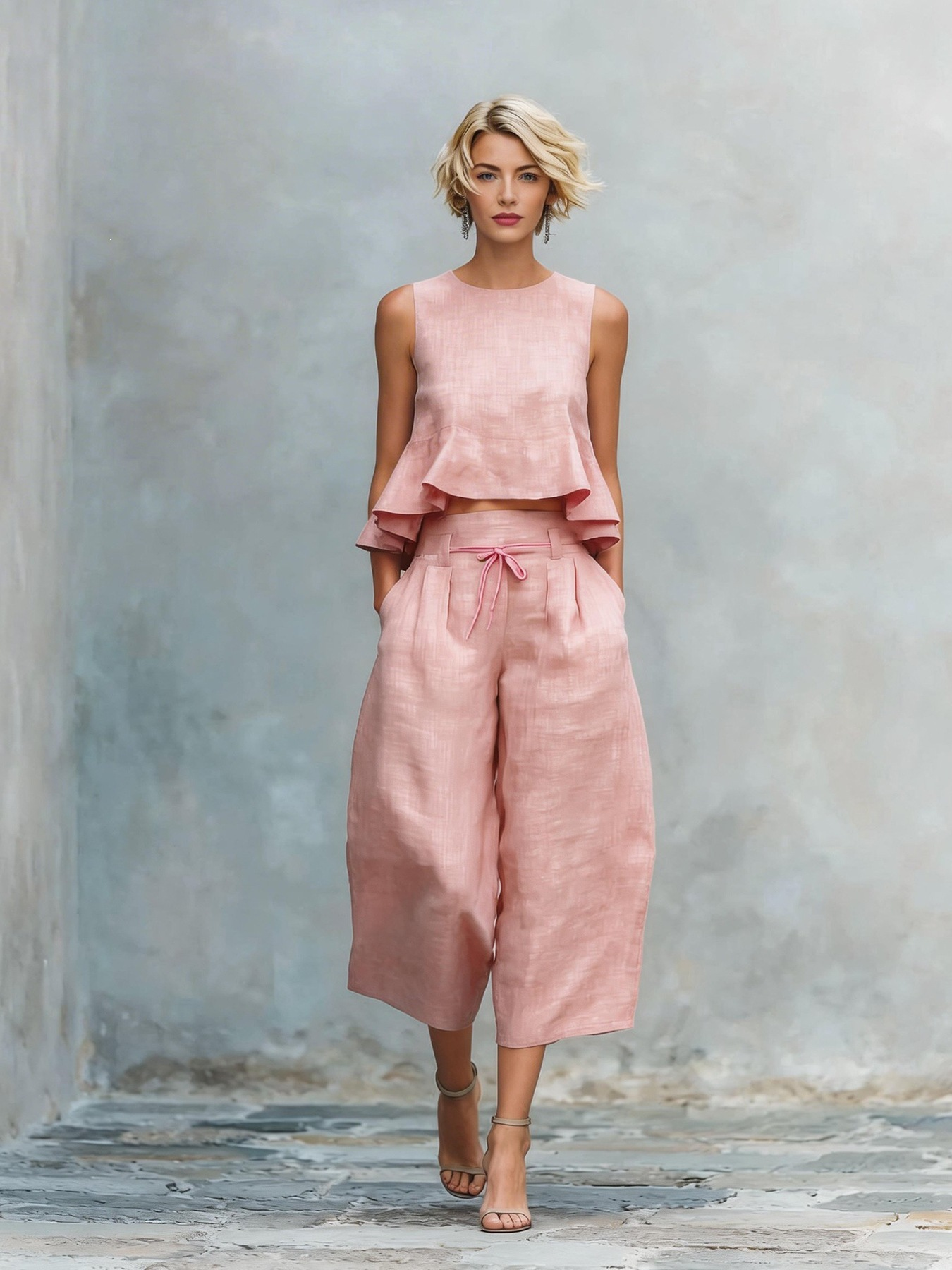 New Arrival: Stylish Cotton-Linen Set