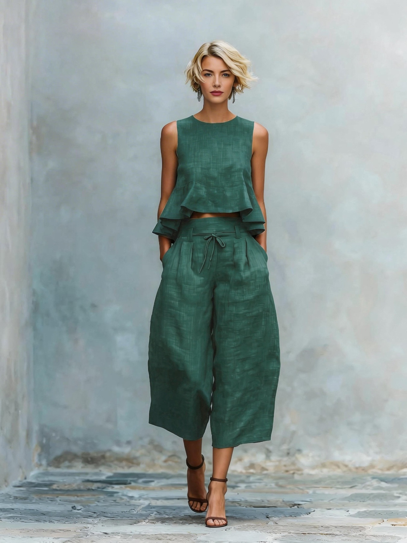 New Arrival: Stylish Cotton-Linen Set